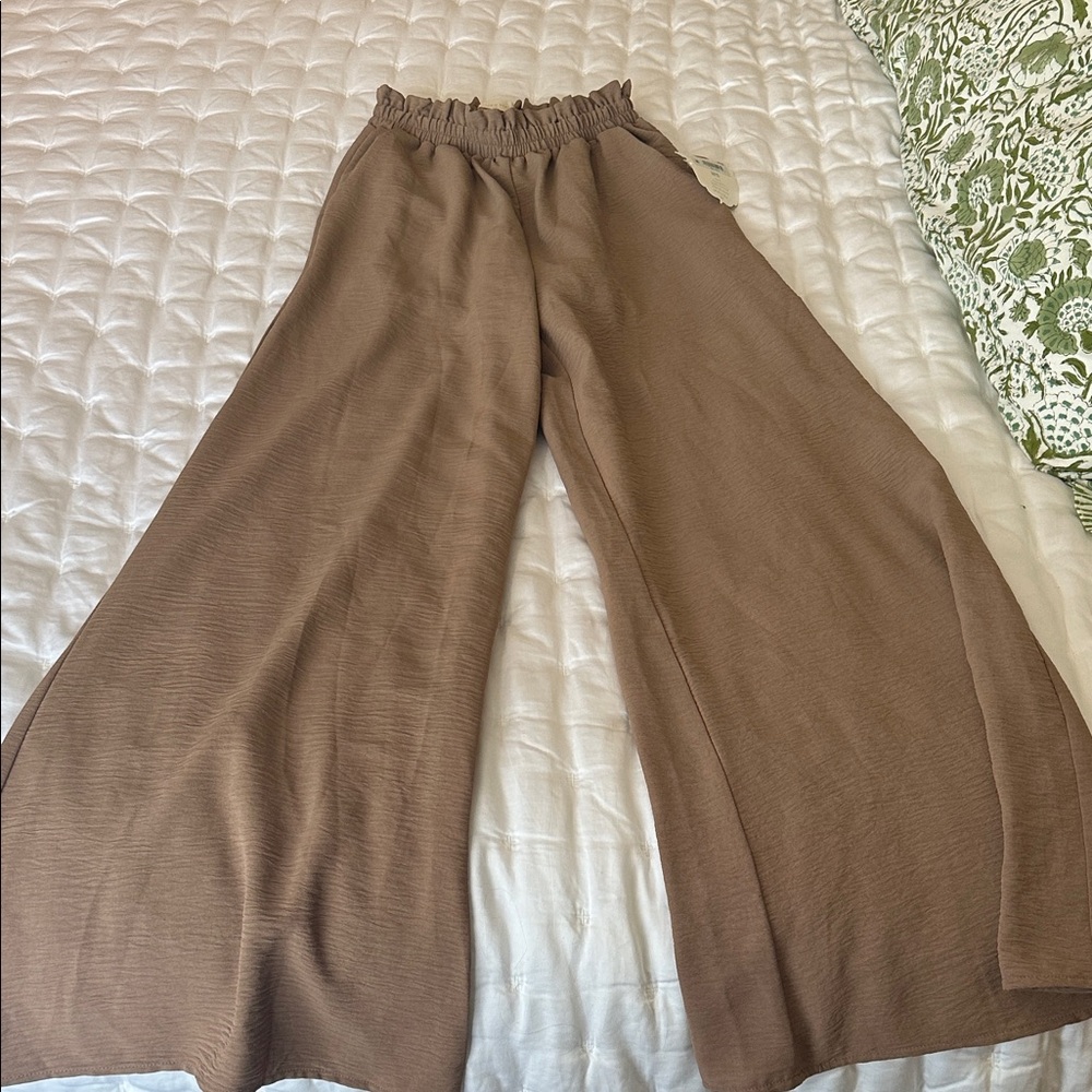 Altar'd State Tan Elastic Waist Pants